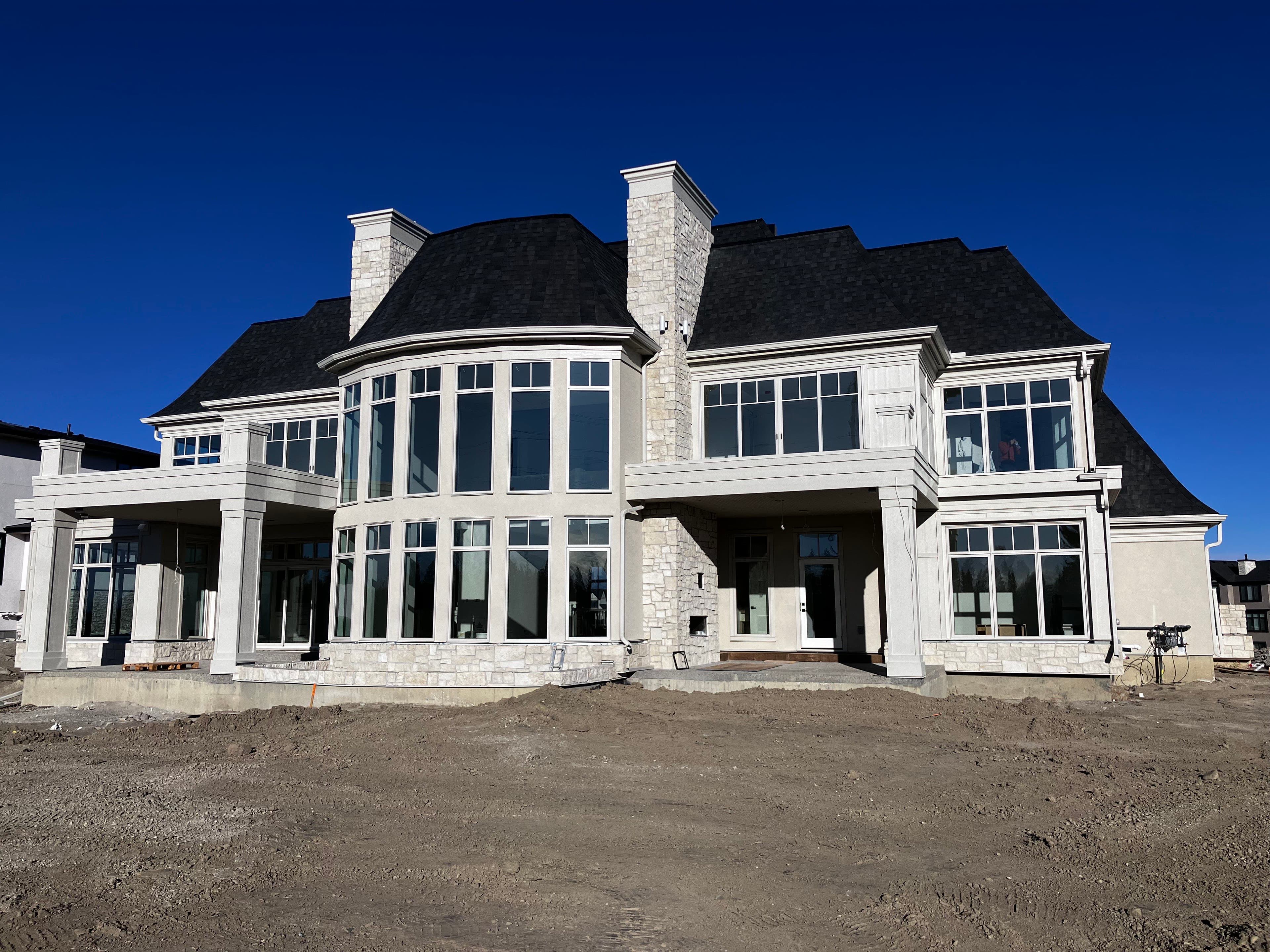 Post-construction window cleaning Calgary — new luxury home cleaned for builder handover